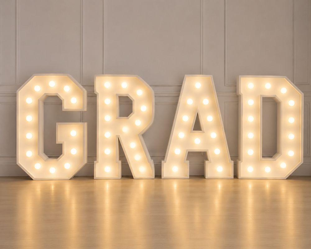 GRAD Marquee Letter Lights — ISC Events & Rentals